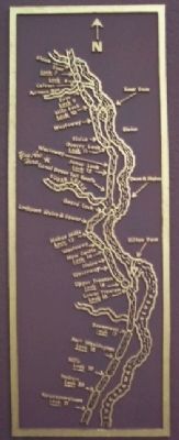 The Ohio and Erie Canal Map on Marker image. Click for full size.
