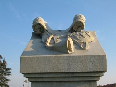 Detail of the Saddle On Top of Monument image. Click for full size.