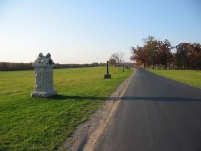 8th Illinois Cavalry Monument along Reynolds Avenue image. Click for full size.
