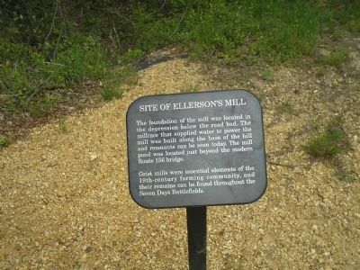 Site of Ellerson’s Mill Marker image. Click for full size.