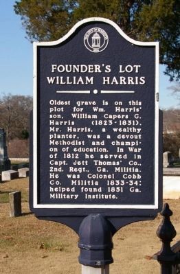 Founder's Lot William Harris Marker image. Click for full size.
