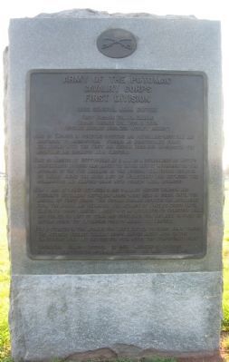 First Division, Cavalry Corps Tablet image. Click for full size.