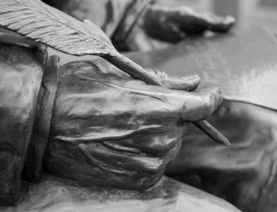 Joel Roberts Poinsett Statue - Detail image. Click for full size.