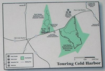 Cold Harbor Map from Marker image. Click for full size.