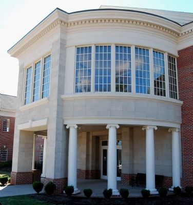 Kimberly Hampton Library Portico image. Click for full size.