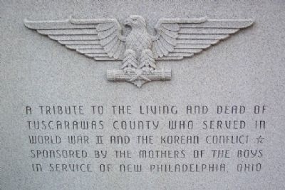 Tuscarawas County World War II and Korean Conflict Memorial image. Click for full size.