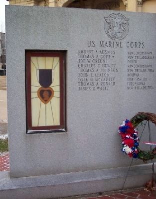 Tuscarawas County Viet-nam Veterans Memorial Marine Corps Panel image. Click for full size.