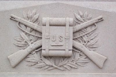 Tuscarawas County Civil War Memorial Infantry Motif image. Click for full size.