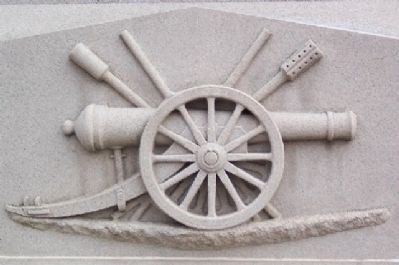 Tuscarawas County Civil War Memorial Artillery Motif image. Click for full size.
