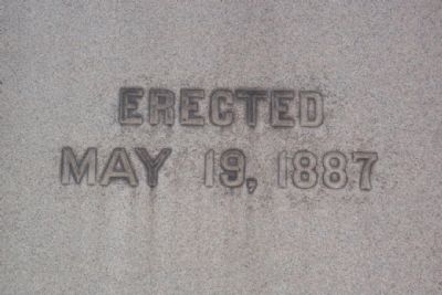 Tuscarawas County Civil War Memorial Erection Date image. Click for full size.