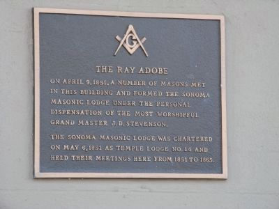 Ray Adobe Masonic Marker image. Click for full size.