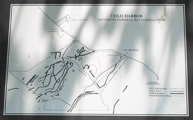 Cold Harbor Map from Marker image. Click for full size.