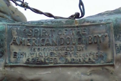 Tuscarawas County World War I Memorial Statue Detail image. Click for full size.
