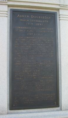 Front Plaque on Monument. Click for full size. Front Plaque on Monument image. Click for full size.