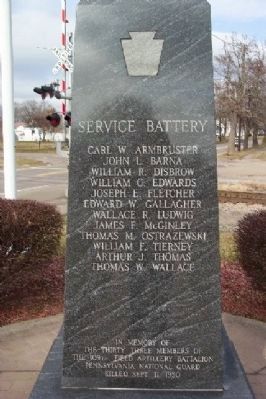 Pennsylvania National Guard Troop Train Accident Memorial image. Click for full size.