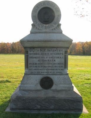 80th New York Infantry Monument image. Click for full size.