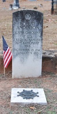 Gen. Robert Anderson Tombstone<br>Old Stone Church Cemetery, Pendleton, SC image. Click for full size.