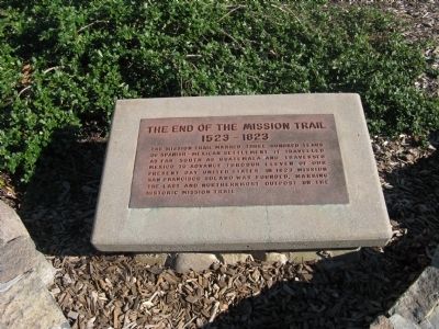 The End of the Mission Trail Marker image. Click for full size.