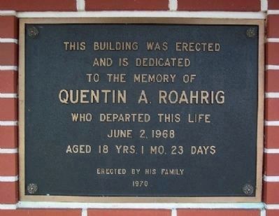 Quentin A. Roahrig Marker image. Click for full size.