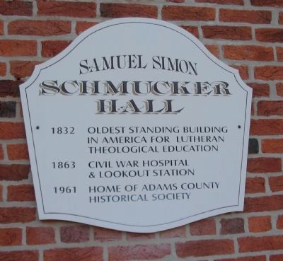 Samuel Simon Schmucker Hall Marker image. Click for full size.