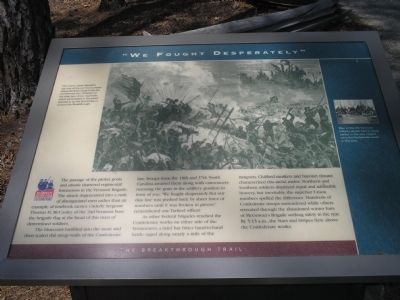 "We Fought Desperately" Marker. Click for full size. "We Fought Desperately" Marker image. Click for full size.