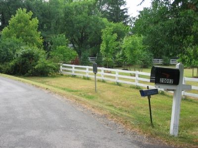 Marker is at the Entrance to the Miskel Farm image. Click for full size.