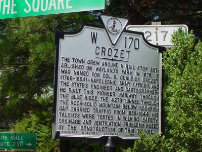 Crozet Marker. Click for full size. Crozet Marker image. Click for full size.