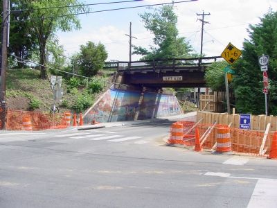 Crozet AvenueRailroad Overpass. Click for full size. Crozet AvenueRailroad Overpass image. Click for full size.