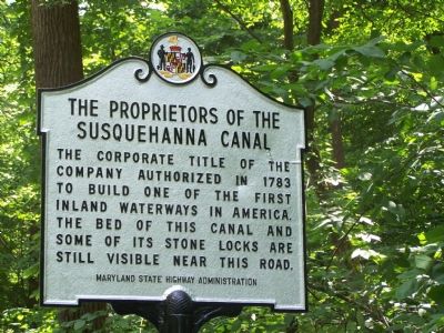 The Proprietors of the Susquehanna Canal Marker image. Click for full size.
