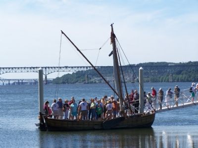 Replica of the shallop used by John Smith. Click for full size. Replica of the shallop used by John Smith image. Click for full size.