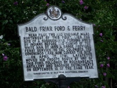 Bald Friar Ford & Ferry Marker image. Click for full size.