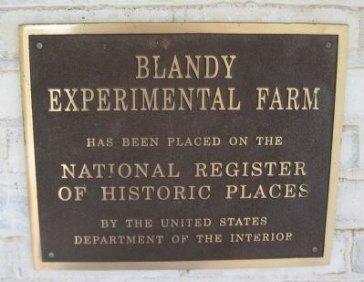 Blandy Experimental Farm is on the National Register of Historic Places image. Click for full size.