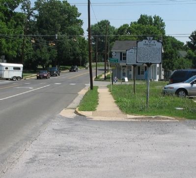 B 4 and J 21 Stand at the Intersection of Main and Greenway Streets in Boyce. Click for full size. B 4 and J 21 Stand at the Intersection of Main and Greenway Streets in Boyce image. Click for full size.