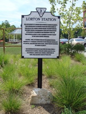 Lorton Station Marker and Cornerstone image. Click for full size.