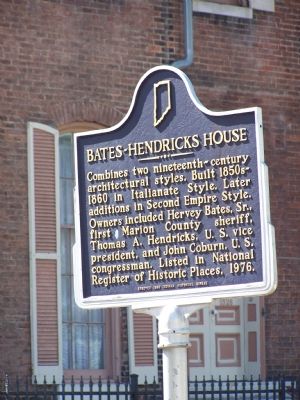 Bates-Hendricks House Marker image. Click for full size.