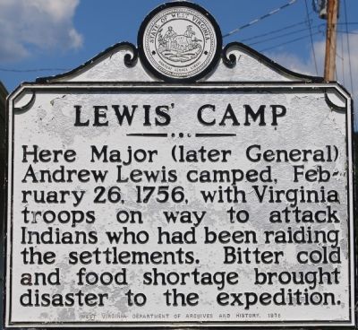 Lewis' Camp Marker. Click for full size. Lewis' Camp Marker image. Click for full size.