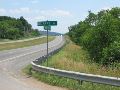 Marker at the Intersection of Harry Byrd Highway and Quarry Road. Click for full size. Marker at the Intersection of Harry Byrd Highway and Quarry Road image. Click for full size.