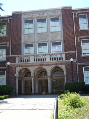 Crispus Attucks School Entrance image. Click for full size.
