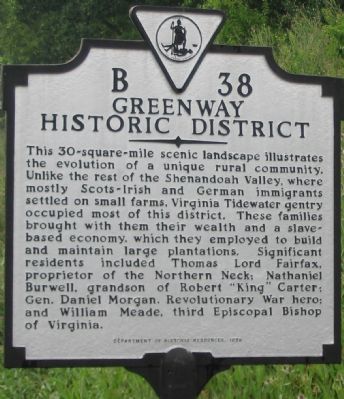Greenway Historic District Marker image. Click for full size.
