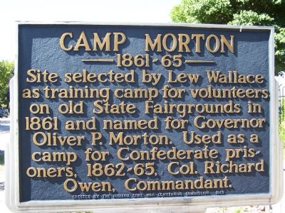 Camp Morton 1861-65 Marker image. Click for full size.