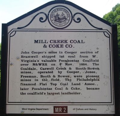 Mill Crek Coal & Coke Co. Marker image. Click for full size.