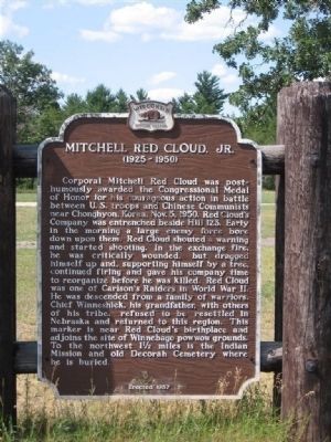 Previous Mitchell Red Cloud, Jr. Marker image. Click for full size.