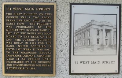 31 West Main Street Marker image. Click for full size.