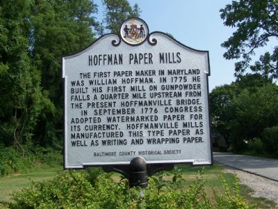 Hoffman Paper Mills Marker image. Click for full size.