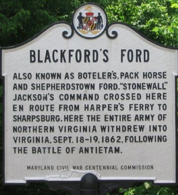 Blackford's Ford Marker image. Click for full size.