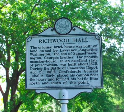 Richwood Hall Marker image. Click for full size.