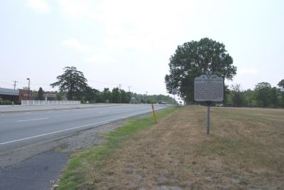 Marker along Brook Road (US 1) image. Click for full size.