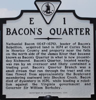 Bacon's Quarter Marker image. Click for full size.