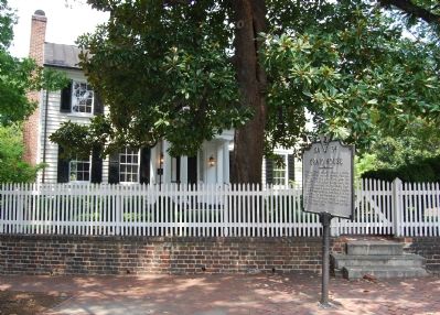 Marker in front of house image. Click for full size.
