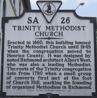 Trinity Methodist Church Marker image. Click for full size.
